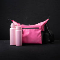 Small Insulated Cooler Bag & Bottle Bundle - Pink