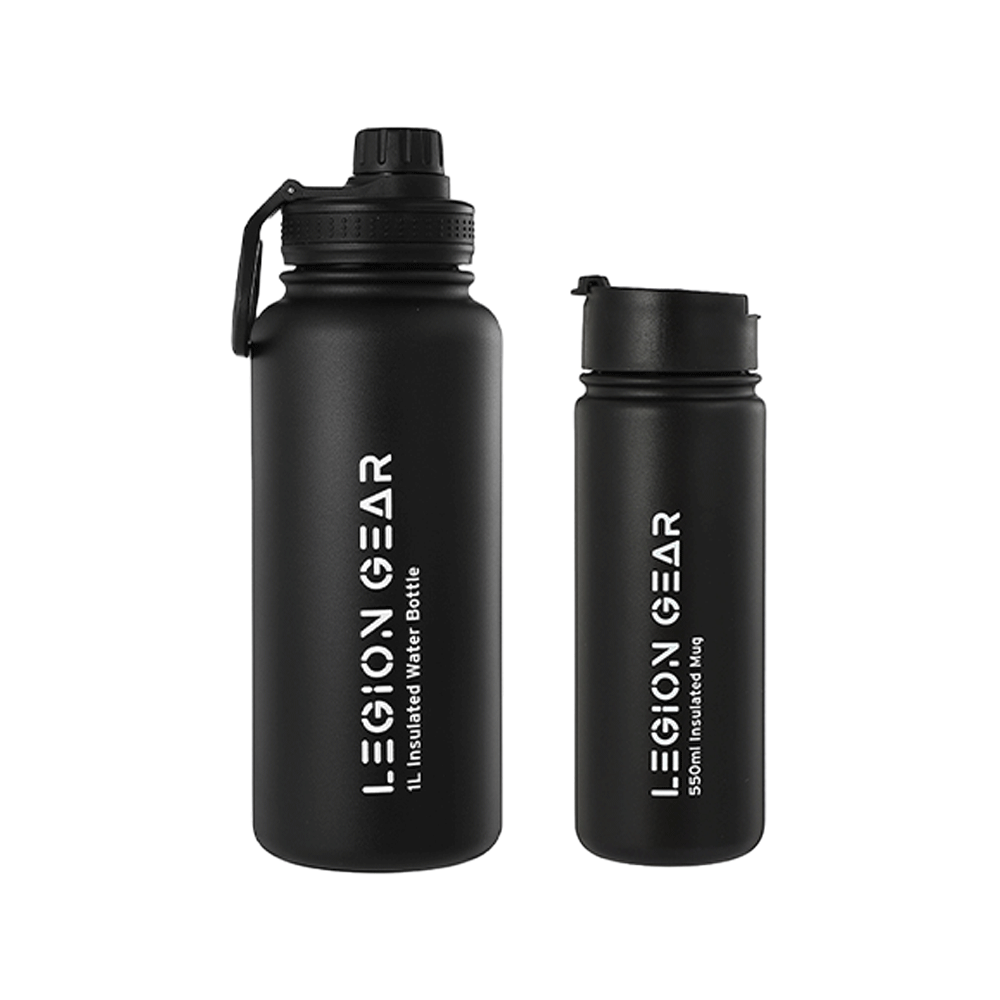 Legion Gear Black Bottle Bundle