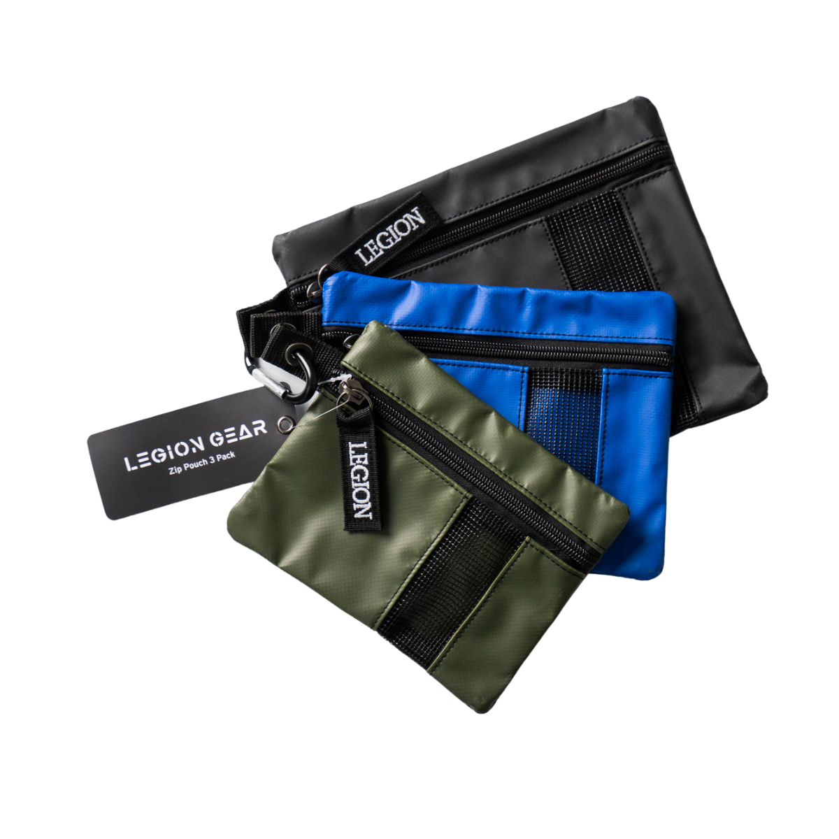 Legion Gear Zip Pouch 3 Pack